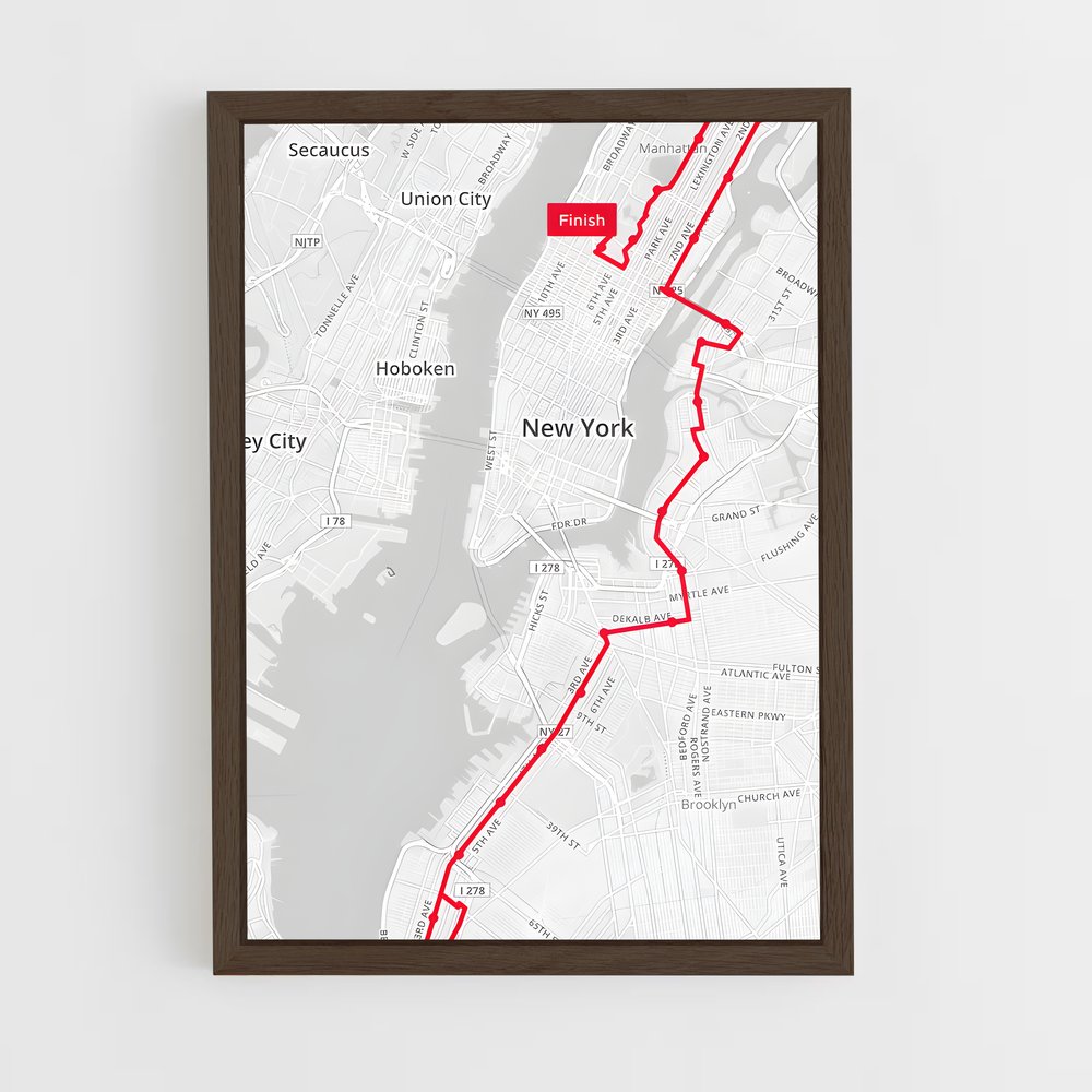 Poster Marathon de Manhattan – affiche Athlétisme (vue 5)